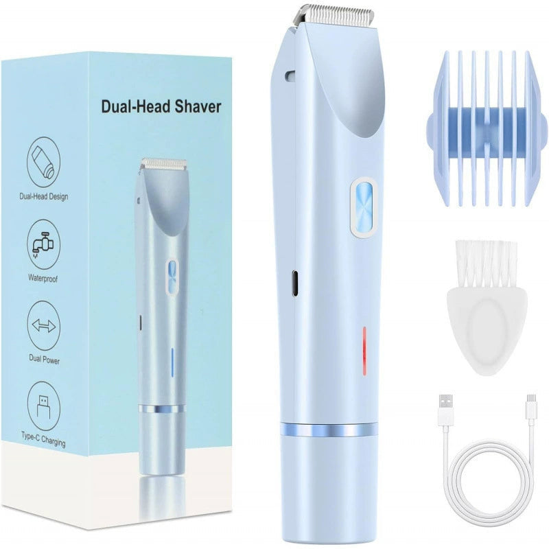 Dual-Use Charging Electric Hair Trimming Tool for Ladies, Cordless Washable Device