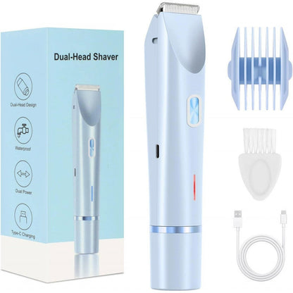 Dual-Use Charging Electric Hair Trimming Tool for Ladies, Cordless Washable Device